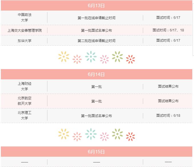 6月上旬，你不可錯過的MBA院校招生信息！