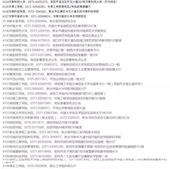 河南省2018研究生考研報考點設(shè)置及報考點要求